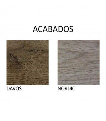 Cómoda nórdica Kalanti, acabados