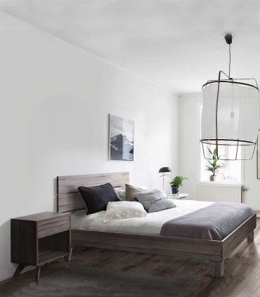 Mesita de noche nórdica 1 cajón Kalanti, habitación