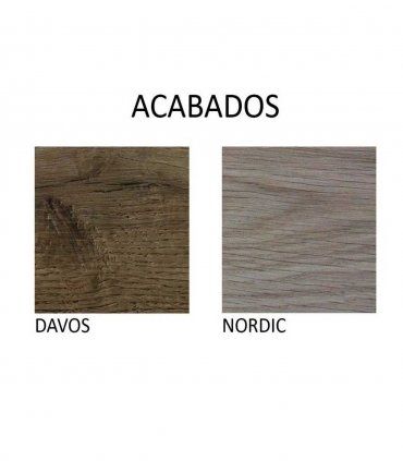Espejo vestidor nórdico Kalanti, acabados