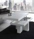 Mesa de centro moderna elevable Claren, abierta