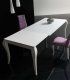 Mesa extensible Cristal cairo A, blanca