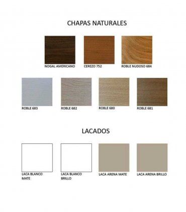 Mesa extensible Cristal cairo A, acabados