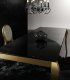 Mesa extensible Cristal cairo A, negra
