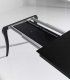 Mesa extensible cristal Cairo B, detalle
