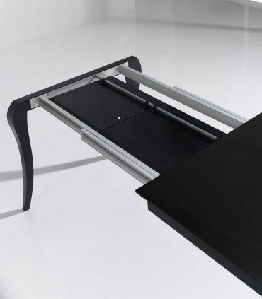 Mesa extensible cristal Cairo B, detalle