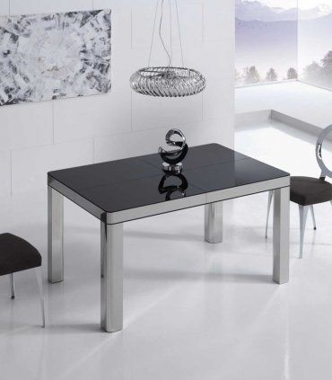 Mesa de comedor extensible en acero Baralt