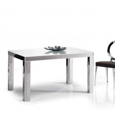 Mesa de comedor extensible en acero Baralt