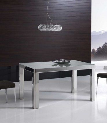 Mesa de comedor extensible en acero Baralt