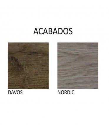 Mesa de centro nórdica Kalanti aspas, acabados