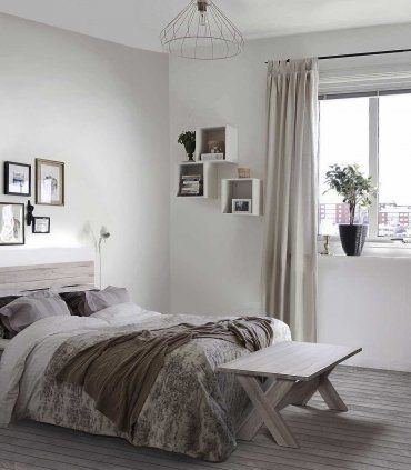 Mesa de centro nórdica Kalanti aspas, de pie de cama