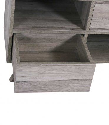 Librería estantería nórdica Kalanti, cajón
