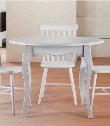 Mesa de comedor redonda vintage Country