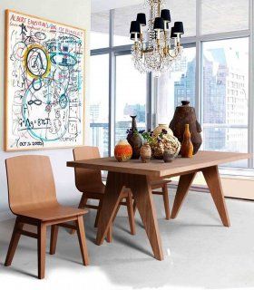 Silla de madera nórdica Malmo, comedor