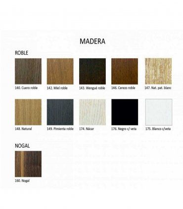 Silla de madera nórdica Malmo, acabados