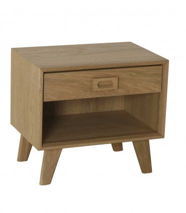 Mesita nórdica 1 cajón Sixty