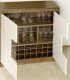 Mueble bar moderno Amedo, abierto