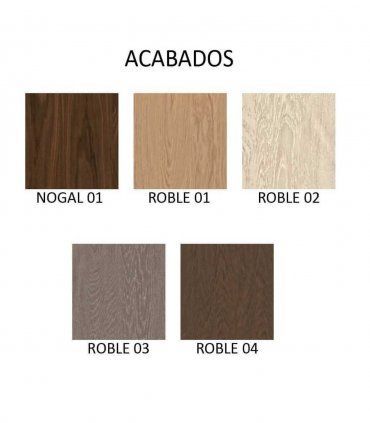 Cama con mesitas integradas Antara, acabados