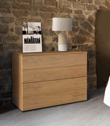 Cabecero con mesillas integradas Manhattan, cómoda