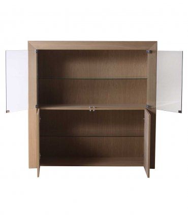 Vitrina baja moderna Amelie, abierta