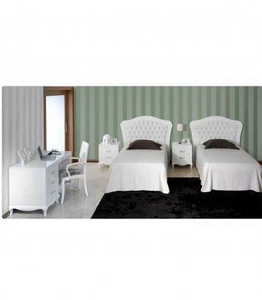 Tocador moderno blanco Peniche, dormitorio