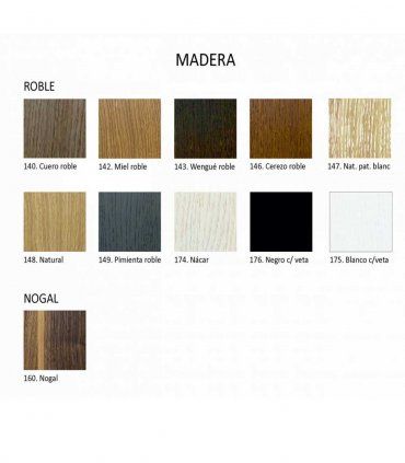 Mesita nórdica roble Amelie, acabados