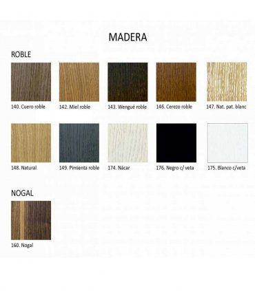 Espejo moderno roble Amelie, acabados