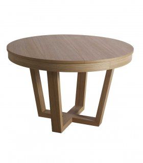 Mesa de comedor nórdica Oslo, nogal
