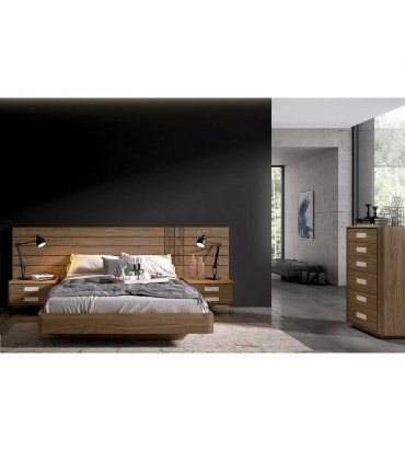 Cama con mesitas integradas Dalama, dormitorio