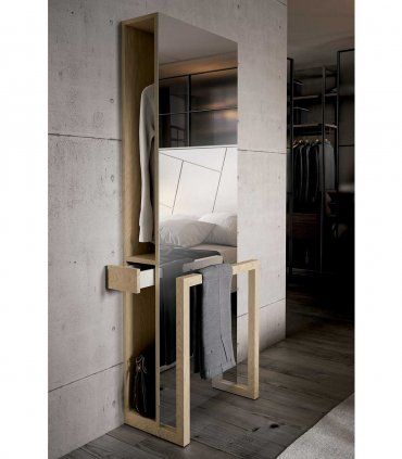 Dormitorio contemporáneo Neola, espejo vestidor