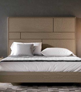 Cama recta contemporánea Terbas, cabecero