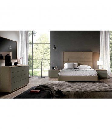 Cama recta contemporánea Terbas, dormitorio