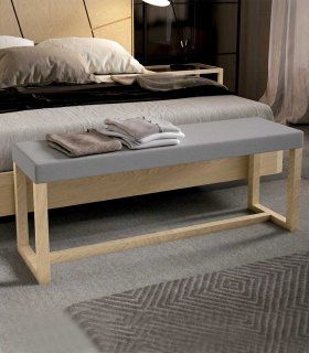Banqueta pie de cama contemporánea Nelvin