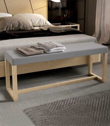 Banqueta pie de cama contemporánea Nelvin