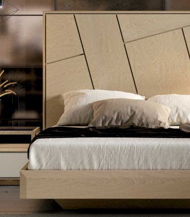 Cama recta contemporánea Nelvin