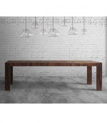 Mesa comedor extensible Iceland, nogal