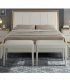 Banqueta pie de cama moderna Manila, pequeña