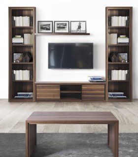 Mueble TV escandinavo Iceland, nogal