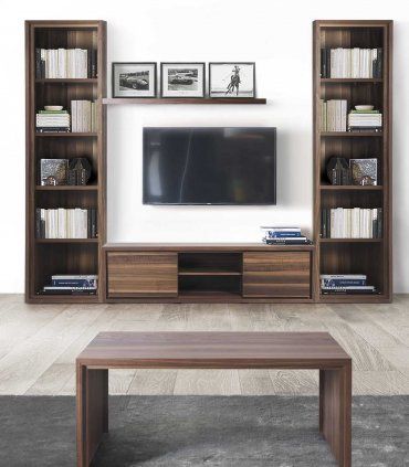 Mueble TV escandinavo Iceland, nogal