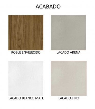 Cómoda moderna Manila, acabados