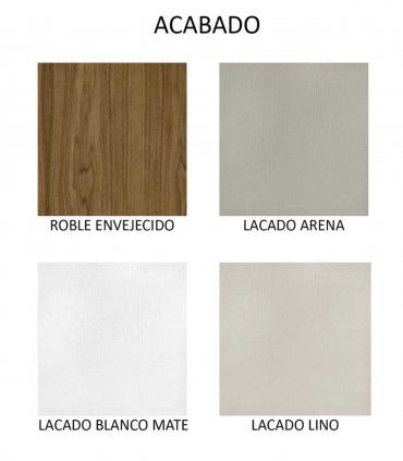 Cama moderna Manila, acabados
