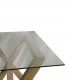 Mesa de comedor moderna Niza, cristal