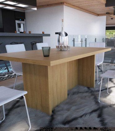 Mesa de comedor nórdica Bron, comedor