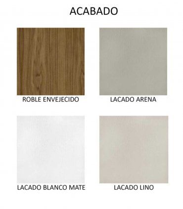 Mesa de comedor moderna Manila, acabados