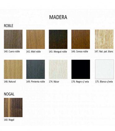 Librero nórdico Arty, acabados