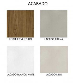 Modular de salón moderna Manila D, acabados