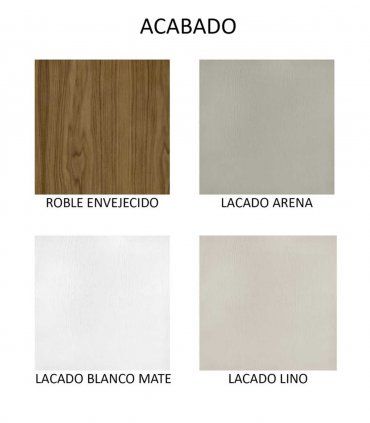 Modular de salón moderna Manila C, acabados