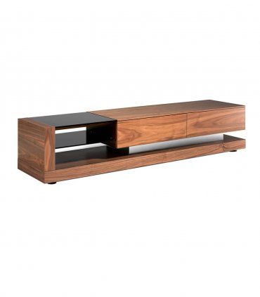 Mesa TV moderna de nogal Abena