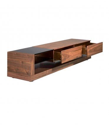 Mesa TV moderna de nogal Abena
