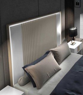 Cabecero moderno con led Seven, arena