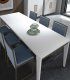 Mesa de comedor moderna y ampliable Seven, abierta